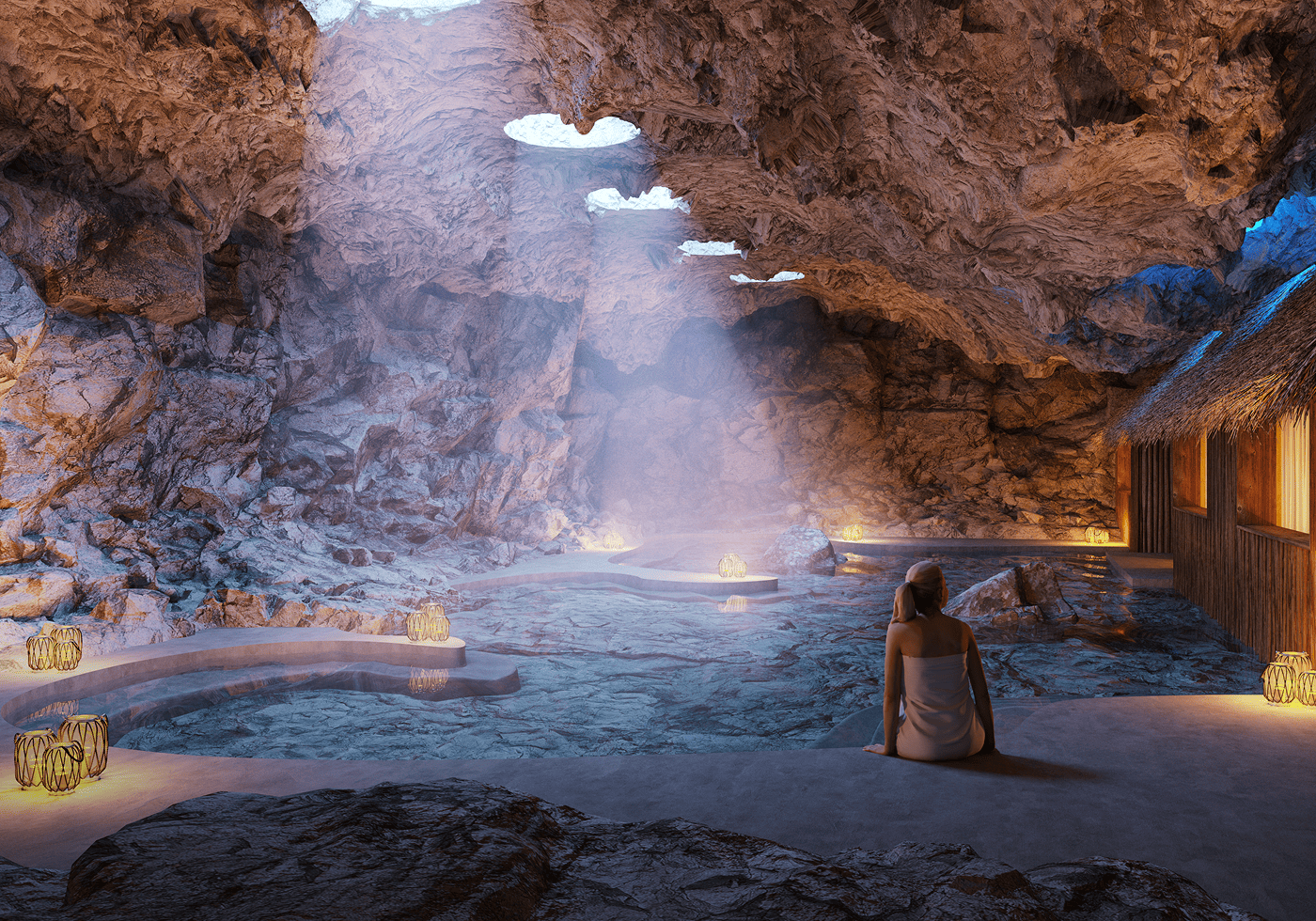 Spa with sauna and hidroteraphy